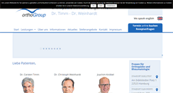 Desktop Screenshot of ortho-group.de